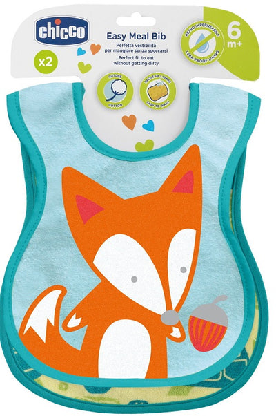 CHICCO BAVAGLINE 6M+ NEUTRE 2 PEZZI