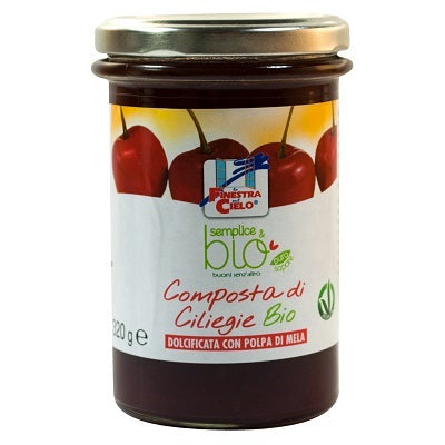 COMPOSTA DI CILIEGIE CON POLPA DI MELA BIO 320 G