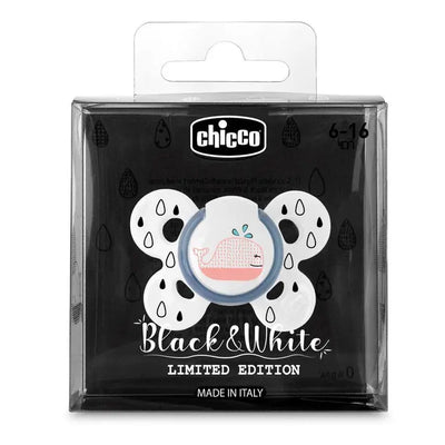 Chicco Succhietto Comfort Black&White Silicone 6-16M