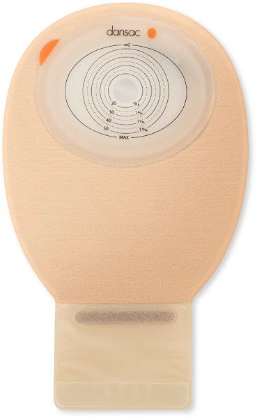 DANSAC NOVALIFE TRE 1 SACCA APERTA OPACA PIANA MAXI PER ILEOSTOMIA CON FINESTRA RITAGLIABILE 15-70X90 MM 550 ML 10 PEZZI