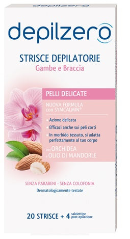 DEPILZERO STRISCE GAMBE BRACCIA 20 PEZZI