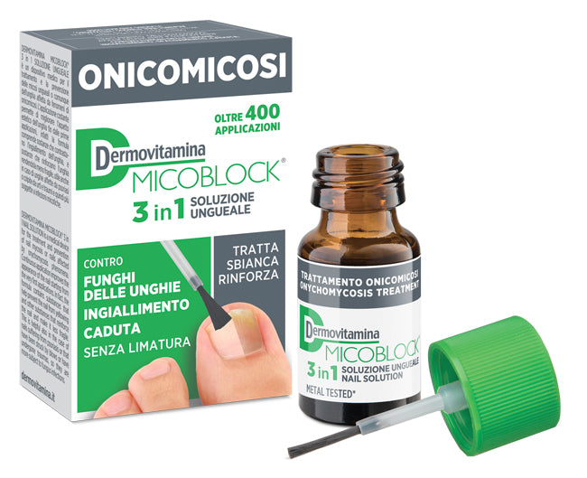 Dermovitamina Micoblock 3 In 1 Onicomicosi Soluzione Ungueale 7 Ml - Dermovitamina Micoblock 3 In 1 Onicomicosi Soluzione Ungueale 7 Ml