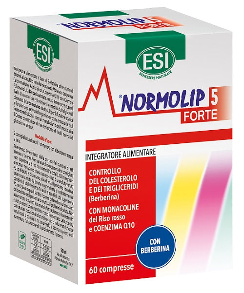 Normolip 5 Forte 60 capsule integratore colesterolo e trigliceridi - Normolip 5 Forte 60 capsule integratore colesterolo e trigliceridi