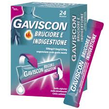 Gaviscon Bruciore E Indigestione 24 Bustine - gusto menta