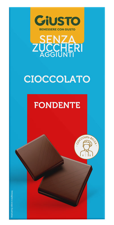 Giusto Senza Zucchero Tavoletta Al Cioccolato Fondente 85g