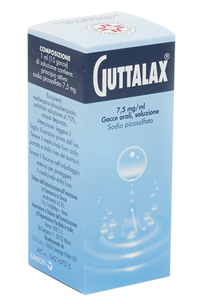 GUTTALAX*orale gtt 15 ml 7,5 mg/ml