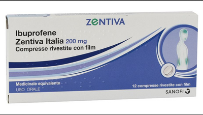 IBUPROFENE (ZENTIVA ITALIA)*12 cpr riv 200 mg