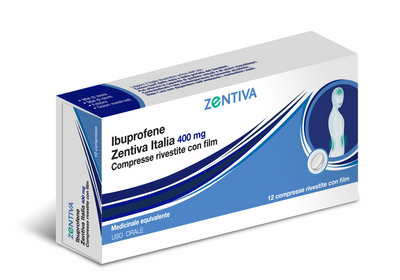 IBUPROFENE (ZENTIVA ITALIA)*12 cpr riv 400 mg