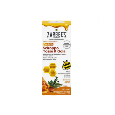 Zarbee's Famiglia Sciroppo con Miele per Tosse e Gola Irritata 150 ml