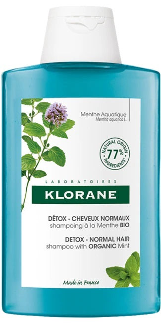 Klorane Shampoo Detox Menta Acquatica Bio Detox Anti-Inquinamento 200ml