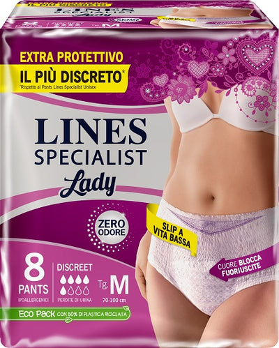 LINES SPECIALIST PANTS DISCREET M FARMA 8 PEZZI