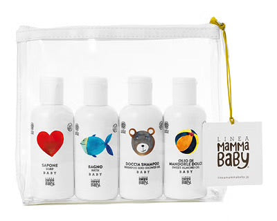 MAMMABABY POCHETTE COSMOS NATURAL 4 FLACONI 100 ML