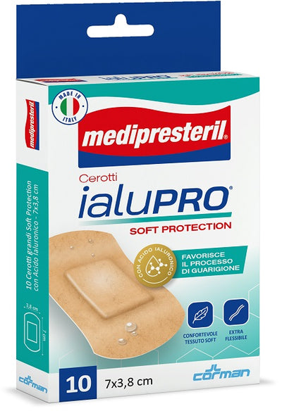Medipresteril Cerotti Ialupro Soft Protection 10 Cerotti Super 7x3,8cm
