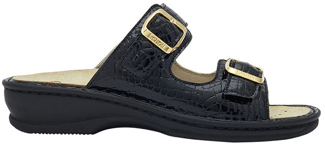 MIETTA BUCKLE PRINTED SYNTHETIC W BLACK 36