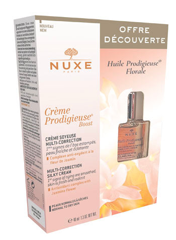 NUXE CREME PRODIGIEUSE BOOST KIT CREMA SETOSA CREME PRODIGIEUSE BOOST + HUILE PRODIGIEUSE FLORAL 10ML.