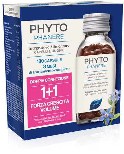 Phyto Phytophanere Per Capelli/Unghie - 180 Capsule (1+1)