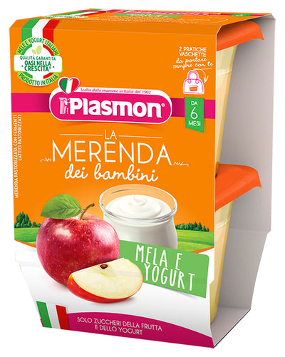 Plasmon La Merenda Dei Bambini Sapori Di Natura Mela Yogurtasettico 2 X 120 G