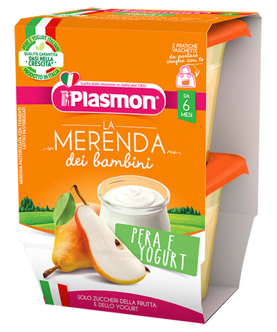 Plasmon La Merenda Dei Bambini Sapori Di Natura Pera Yogurtasettico 2 X 120 G