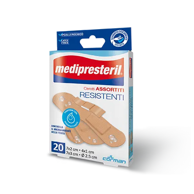 Medipresteril Cerotti Resistenti Assortiti 4 Formati 20 Pezzi