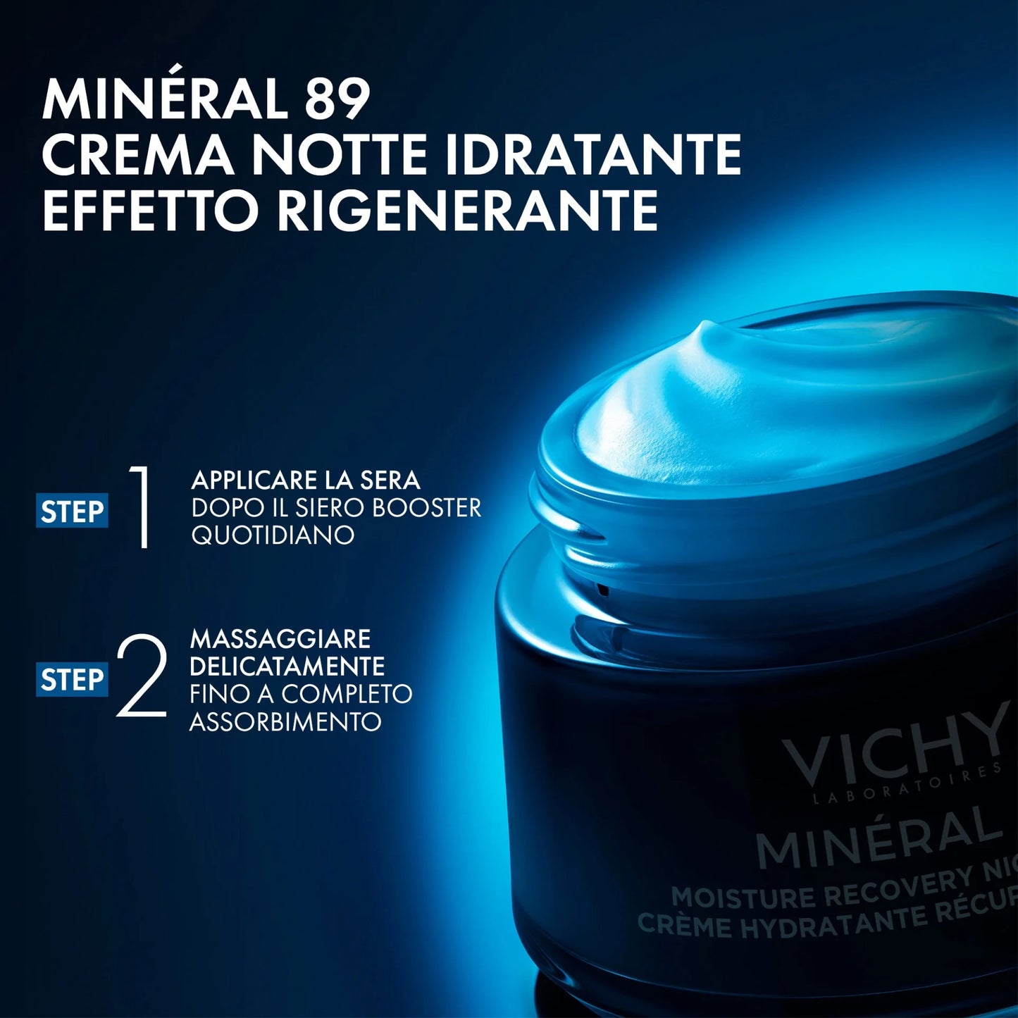 Vichy Mineral 89 Crema Notte Idratante E Rigenerante 50ml