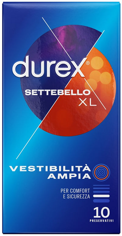 Durex Settebello Vestibilità Ampia XL 10 Preservativi