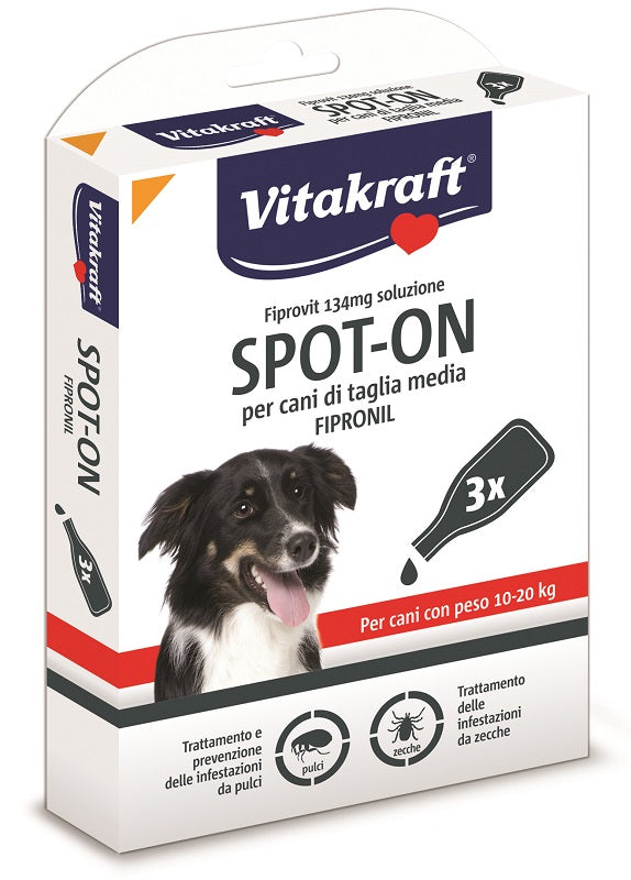 REPELT SPOT ON FIPRONIL PER CANE MEDIO 3 X 1,34 ML