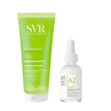 SVR Sebiaclear Set Gel Moussanr 200ml + Ampoule Flash 30ml