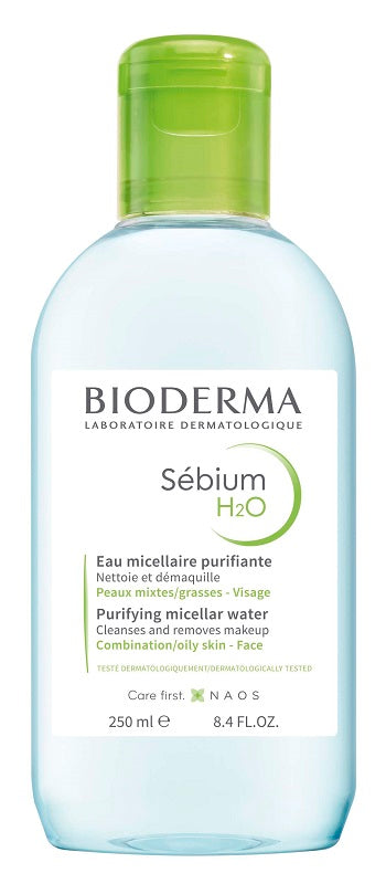 BIODERMA Sebium H2O acqua micellare struccante pelle mista grassa 250 ML