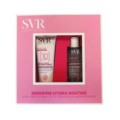 Svr Sensifine Set Pelle Sensibile Maschera Viso Sos Lenitiva 75ml + Acqua Micellare AR 75 Ml