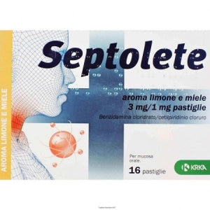 SEPTOLETE AROMA LIMONE E MIELE 3 MG/1 MG PASTIGLIE