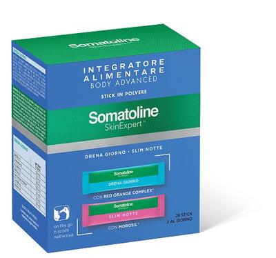 SOMATOLINE SKIN EXPERT BODY ADVANCED 14 STICK DRENA GIORNO +14 STICK SLIM NOTTE