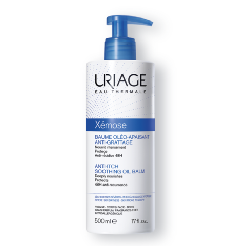 Uriage Xémose Balsamo Olio Lenitivo Anti-Prurito per Pelli Molto Secche 500 ml