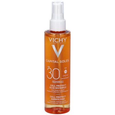 Vichy Capital Soleil Cell Protect Olio Invisibile Spf30 Protezione Solare Molto Alta 200ml