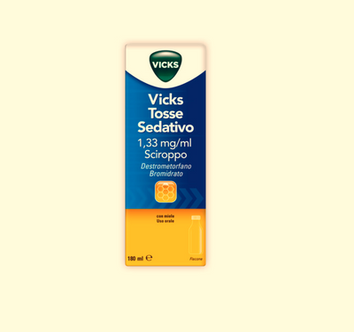 VICKS TOSSE SEDATIVO*1 flacone 180 ml 1,33 mg/ml sciroppo