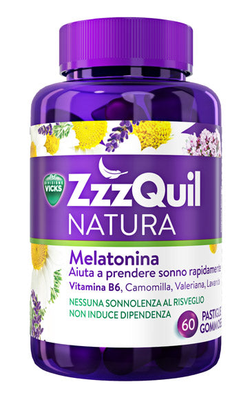 Vicks ZzzQuill Natura coadiuvante sonno 60 pastiglie gommose