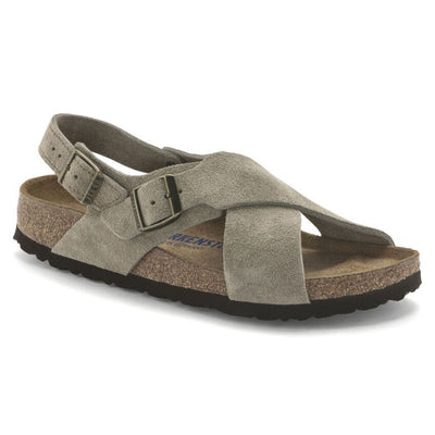 Sandali Birkenstock Tulum Sfb Taupe Suede Leather 35 Narrow Fit ( calzata stretta)