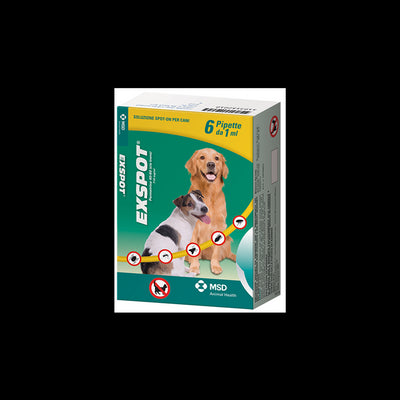 Exspot Spot-On Soluz 6 Pipette 1 Ml 715 Mg/Ml Cani