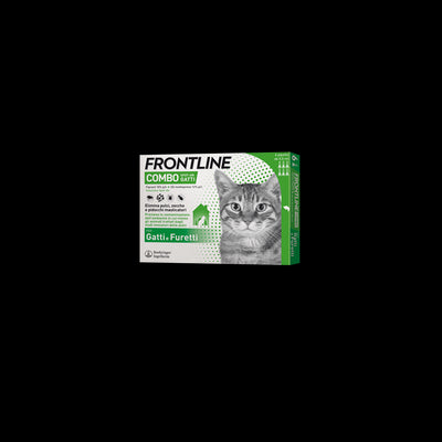 Frontline Combo Spot-On Gatti Soluz 6 Pipette 0,5 Ml 50 Mg +60 Mg Gatti E Furetti