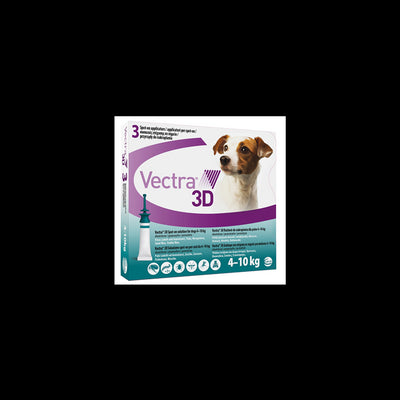 Vectra 3D Spot-On Soluz 3 Pipette 1,6 Ml 87 Mg + 7,7 Mg + 635 Mg Cani Da 4 A 10 Kg, Tappo Verde