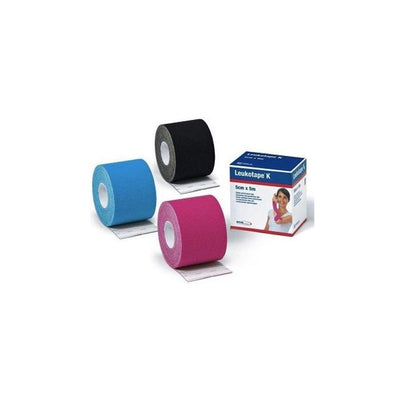 Benda Adesiva Leukotape K Per Taping Fisioterapico Larghezza5 Cm Lunghezza 5 M Colore Azzurro In Rotolo