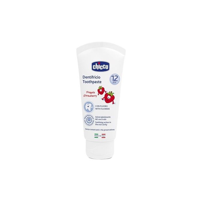 Chicco Dentifricio Fragola 50 Ml 12M+ Con Fluoro