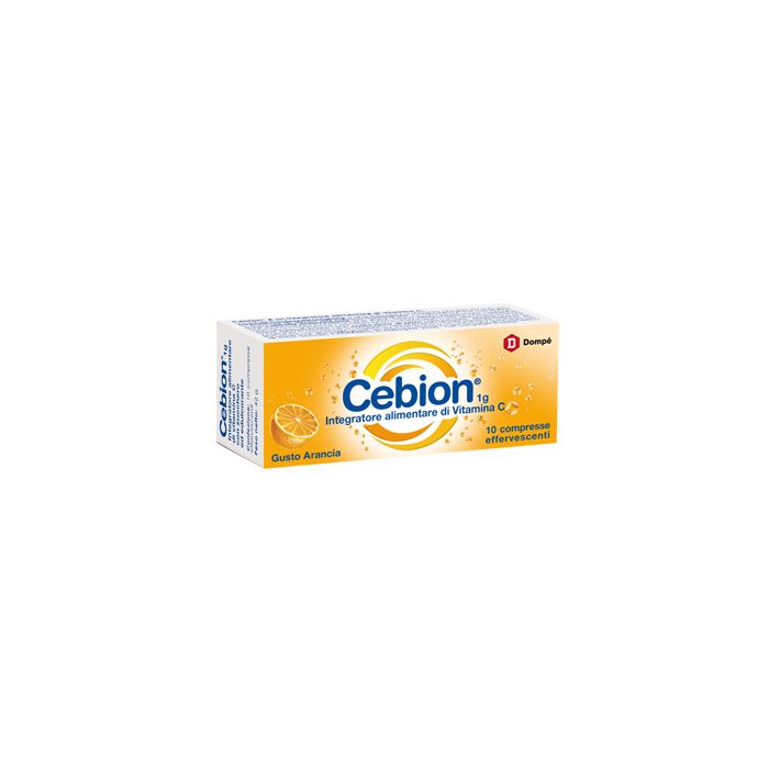 Cebion Effervescenti Vitamina C Arancia 10 Compresse - Cebion Effervescenti Vitamina C Arancia 10 Compresse