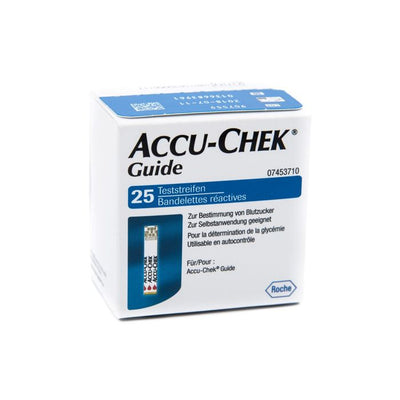 Accu-Chek Guide 25 Strips Retail Strisce Per La Misurazionedella Glicemia Accu-Chek Guide 25 Pezzi Cod Retail