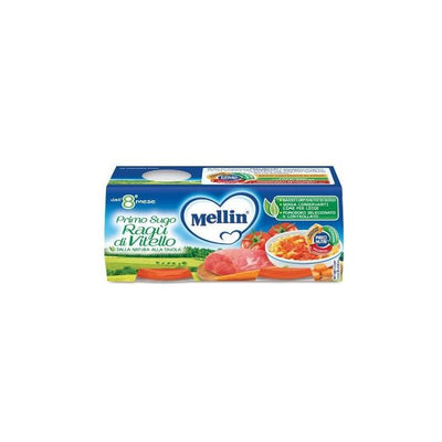Mellin Primosugo Ragu' Di Vitello 2 Vasetti Da 80 G