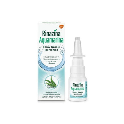 Rinazina Aquamarina Spray Nasale Ipertonico Con Eucalipto 20Ml