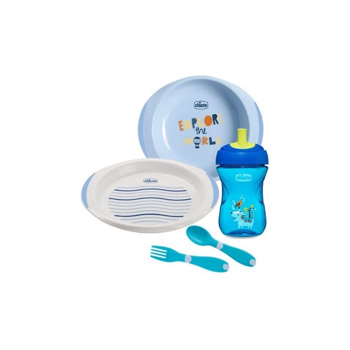 Chicco Set Pappa 12 Mesi+ Azzurro
