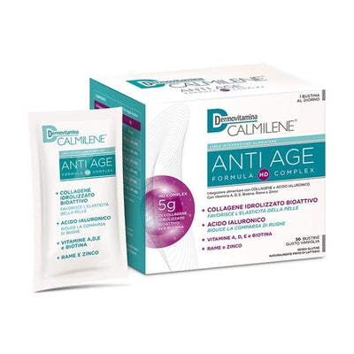 Dermovitamina Calmilene Antiage Ia A Base Di Collagene E Acido Ialuronico Polvere 30 Bustine Gusto Vaniglia