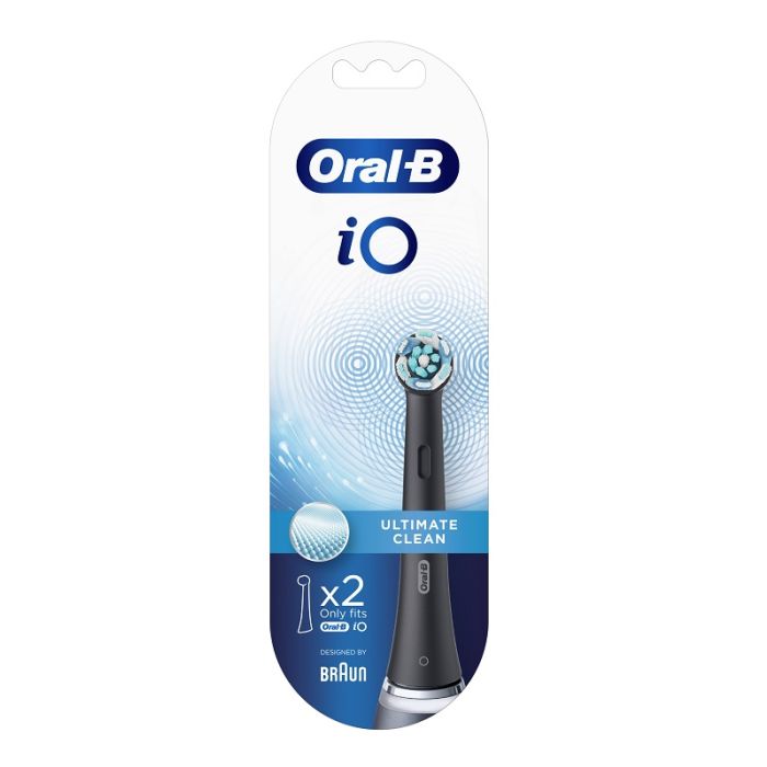 Oral B Testine Di Ricambio Io Ultimate Clean Nere 2 Pezzi - Oral B Testine Di Ricambio Io Ultimate Clean Nere 2 Pezzi