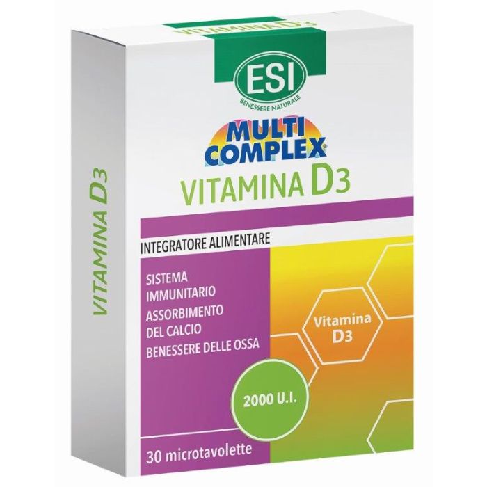 Esi Multicomplex Vitamina D3 30 Tavolette - Esi Multicomplex Vitamina D3 30 Tavolette