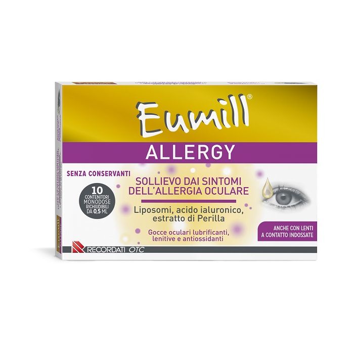 Eumill Allergy Gocce Oculari 10 Flaconcini Da 0,5 Ml - Eumill Allergy Gocce Oculari 10 Flaconcini Da 0,5 Ml